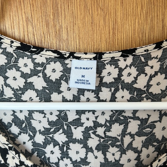 Neutral Floral Old Navy Dress - Picture 3 of 4